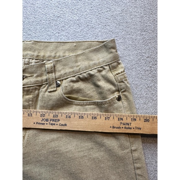 GS115 Jeans Mens 32x31 Tan Khaki Straight Leg 100% Cotton Denim Casual 5 Pocket - Picture 11 of 16